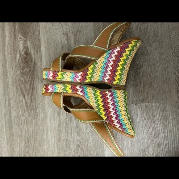 Naughty Monkey New Wedge Slingback Sandals with Colorful Outsole - Picture 5 of 13